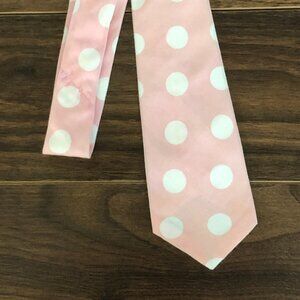 Boy Gymboree SWEET AS SUGAR Polka Dot Spotted Pink White Necktie Kid Child OOK